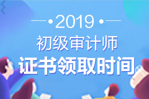 四川省德阳市2019初级审计师证书2020年4月22日开始领取