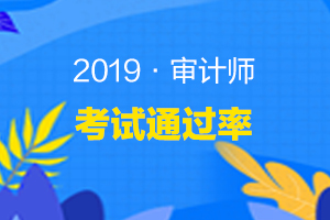 2019年全国审计师职称考试合格人数及通过率汇总