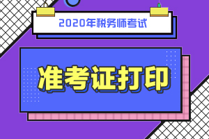 注册税务师准考证打印入口