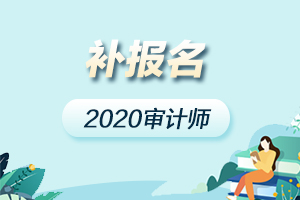 福建2020年审计师考试报名时间截止了吗？有补报名吗？