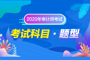 2020年审计师考试科目及题型安排