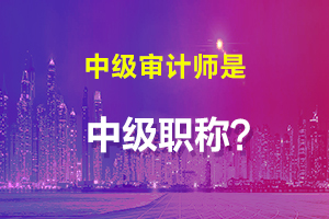 通过中级审计师考试就是中级职称了吗？如何进行职称评定？