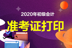 2020年浙江省嘉兴市初级会计准考证打印入口网址请看这里