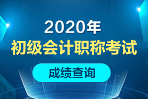 2020年安徽省初级会计考试成绩什么时候可以查？