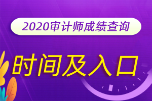 2020年浙江杭州中级审计师成绩查询的时间公布了吗？