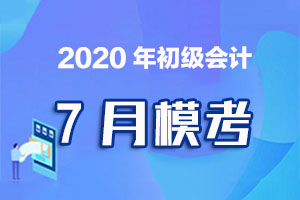 2020年初级会计考试7月模考练习题各种题型汇总