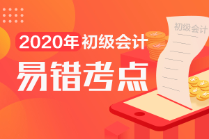 2020年初级会计实务易错考点及对应练习